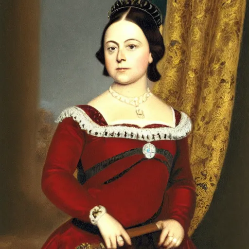 Image similar to portrait of young queen victoria
