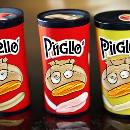 Prompt: skin - flavored pringles