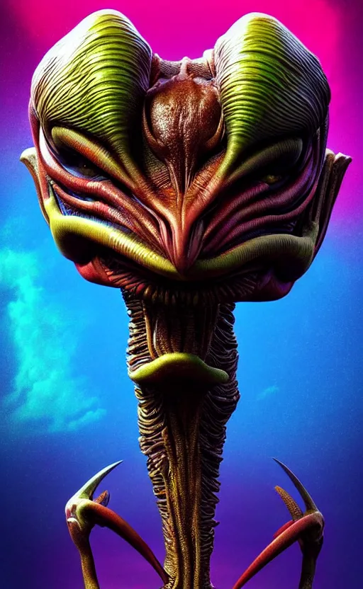 Image similar to exquisite imaginative alien creature poster art, humanoid, colourful, movie art, by lucusfilm, weta studio, 8 k, denoised