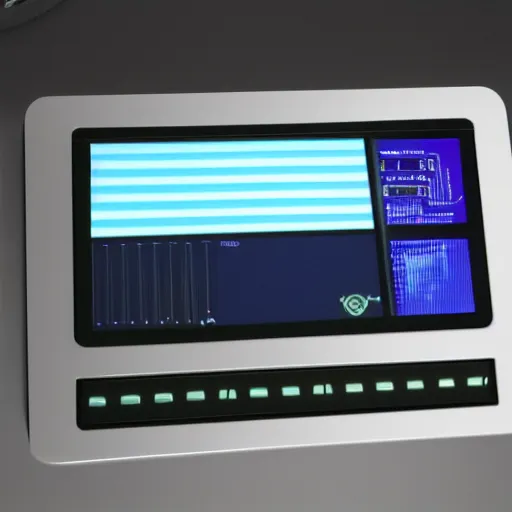 Image similar to touch screen user interface design from Star Trek: The Next Generation.