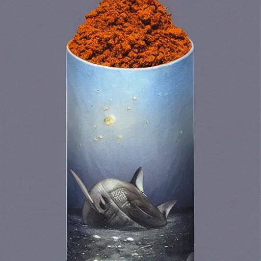 Image similar to smoky 1975 large galaxy cylinder shark fjord spice wheat , by Esao Andrews and Jakub Różalski and Paul Klee , trending on cgsociety , flat shading , tiki