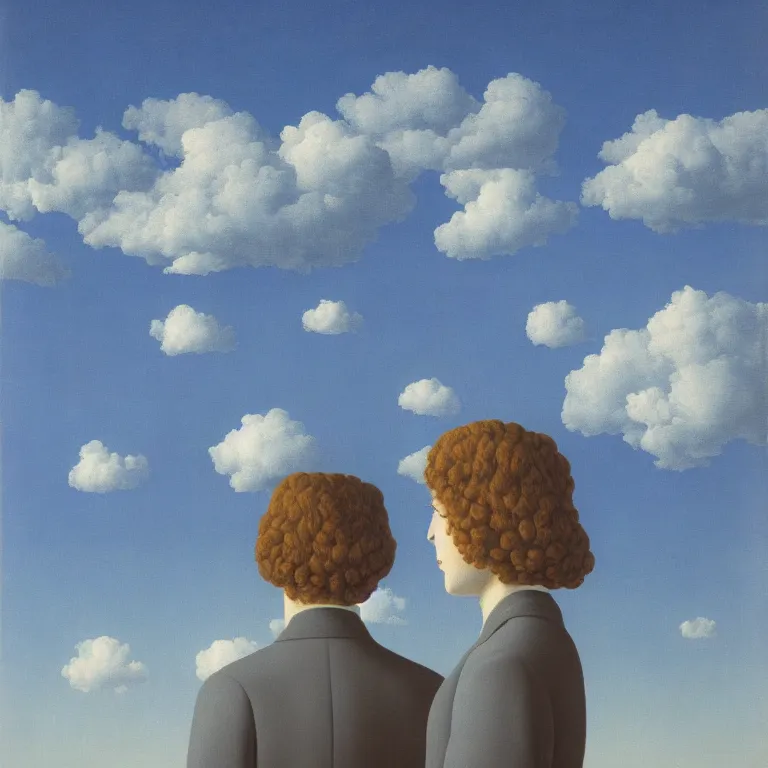 Image similar to window in distance in the middle of the sky, by rene magritte, centered, detailed painting, hd, hq, high resolution, high detail, 4 k, 8 k