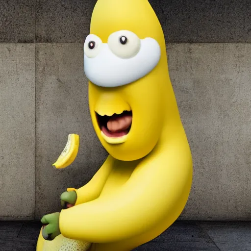 Prompt: boris johnson as a banana, ultra realistic details, humor, 8 k