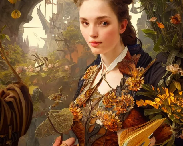 Image similar to photography of jan van kessel the elder, deep focus, d & d, fantasy, intricate, elegant, highly detailed, digital painting, artstation, concept art, matte, sharp focus, illustration, hearthstone, art by artgerm and greg rutkowski and alphonse mucha