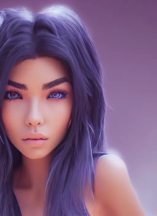 Image similar to Madison Beer as a video game character, digital art, unreal engine, unreal engine render, blender render, render, 4k, coherent