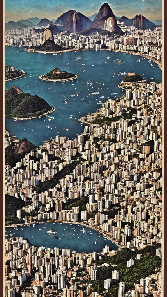 Image similar to Rio de Janeiro, poster by Kerne Erickson