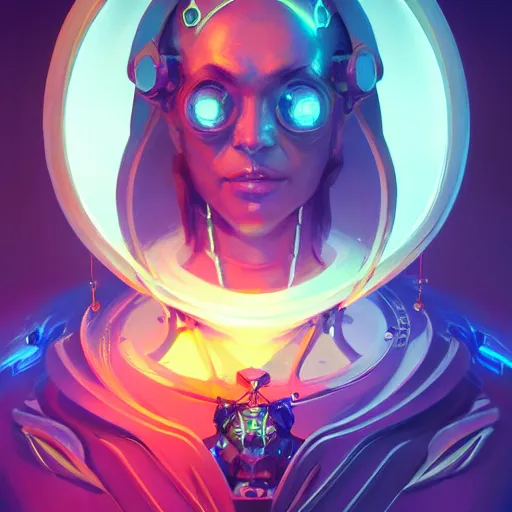 Image similar to a portrait of a cybernetic illuminati occultist, cyberpunk concept art by pete mohrbacher and wlop and artgerm and josan gonzales, digital art, highly detailed, intricate, sci-fi, sharp focus, Trending on Artstation HQ, deviantart, unreal engine 5, 4K UHD image