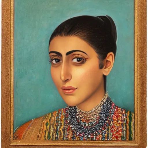 Prompt: a hyperdetailed portrait of a young Iranian woman