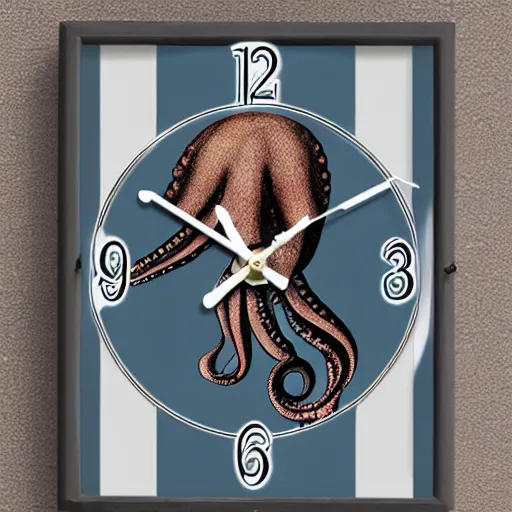 Image similar to octopus clock