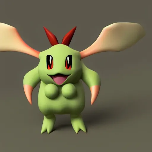 Image similar to pokemon that doesn't exist, 3 d rendered