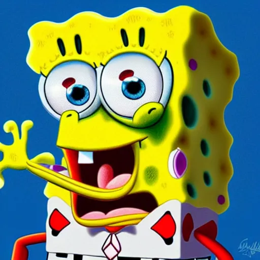 Image similar to Spongebob portrait,hyper realistic, HD, HQ, photo realistic