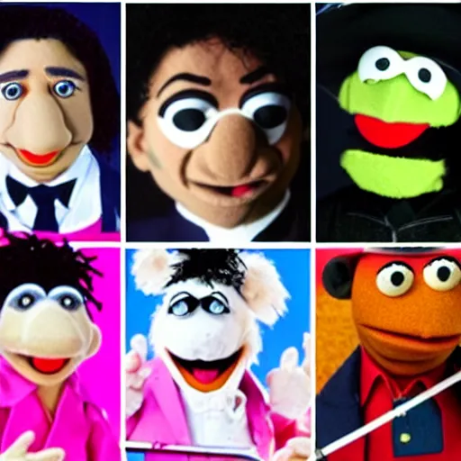 Image similar to Michael Jackson as a muppet