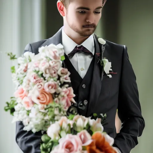 Prompt: nervous restless young groom worried about getting married, real life, 4 k uhd, 8 k, very detailed, great detail, intricate detail, realistic, hyper realistic