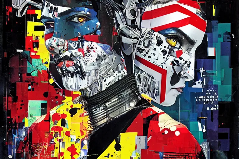 Prompt: DAVI magazine cover, the coming AI singularity, by chevrier