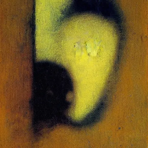 Image similar to pareidolia by Odilon Redon