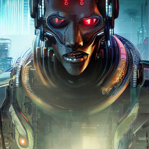 Prompt: robot cyborg hyena, cyberpunk 2 0 7 7, realistic digital art, very detailed,