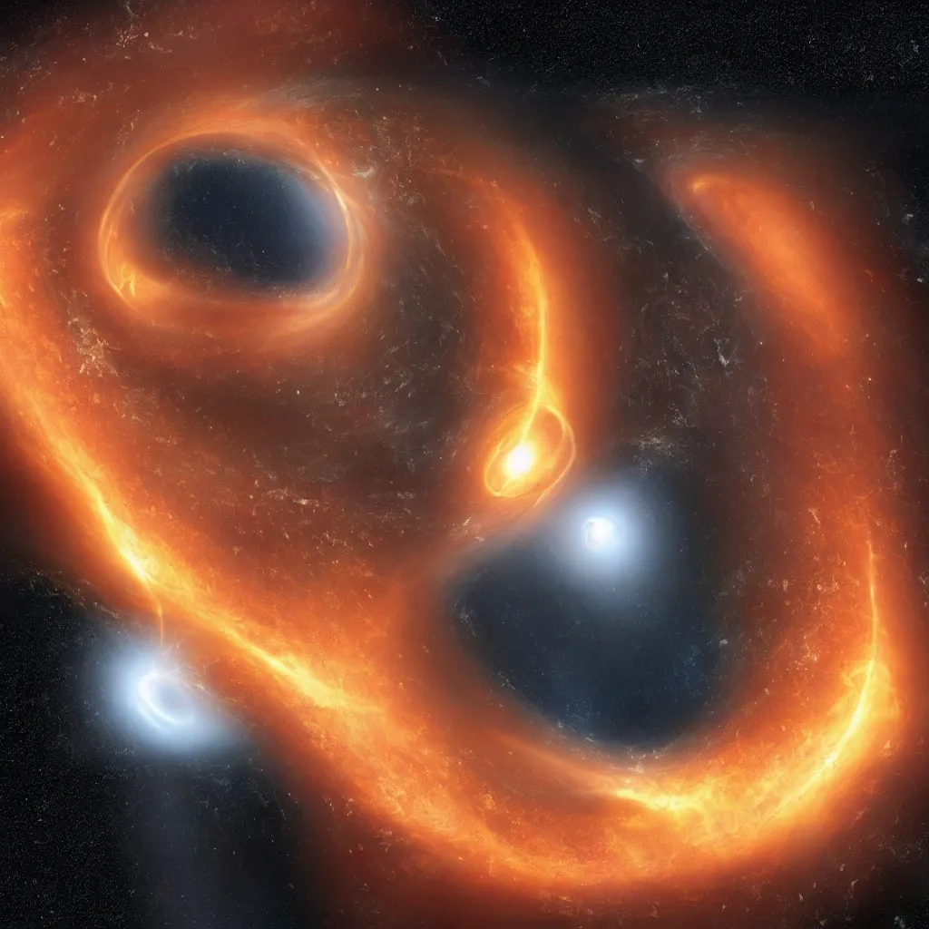 Prompt: black hole in space, nasa photo, variety of imaginations, scientific accuracy,