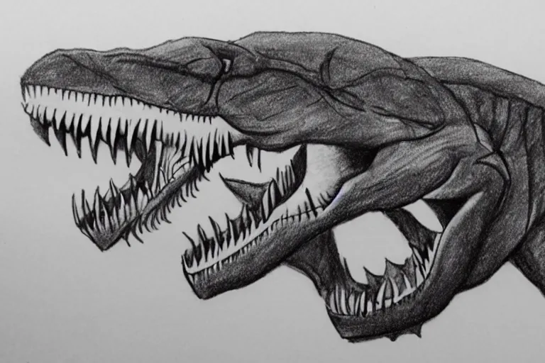 Tyrannosaurus Rex Realistic Sketch Dinosaur Vector: Vector có sẵn (miễn phí  bản quyền) 2058504110 | Shutterstock