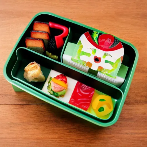 Prompt: quake bento box