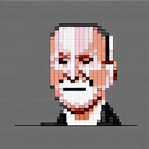 Image similar to George Bush pixel art