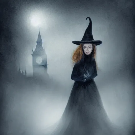 Prompt: A witch wearing a hat riding her broom near the Big Ben,gloomy lighting,creepy atmosphere,photo , highly detailed , high contrast, beautiful lighting, award winning ,u trending on art station, 8k, photo realistic