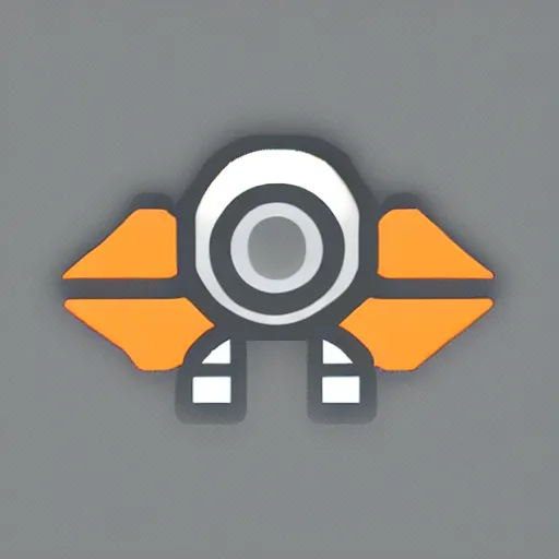 Image similar to videogame icon indicator for a jetpack, futuristic, flat icon