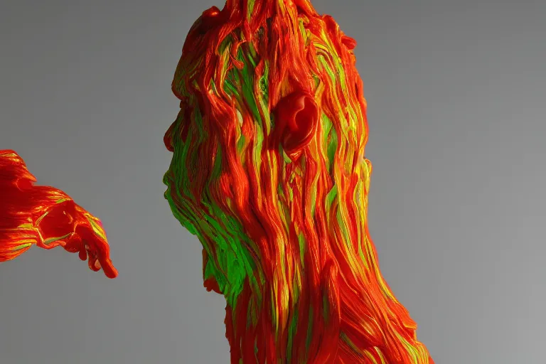 Image similar to Painful pleasures by Lynda Benglis, octane render, 4k, 8k, sharp