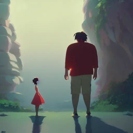 Image similar to an untold love story, cory loftis, james gilleard, atey ghailan, makoto shinkai, goro fujita, studio ghibli, rim light, exquisite lighting, clear focus, very coherent, plain background