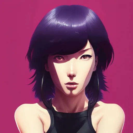 Image similar to a portrait of a beautiful motoko kusanagi, art by ilya kuvshinov and wlop and artgerm and josan gonzalez, digital art, highly detailed, intricate, sharp focus, trending on artstation hq, deviantart, pinterest, unreal engine 5, 4 k uhd image