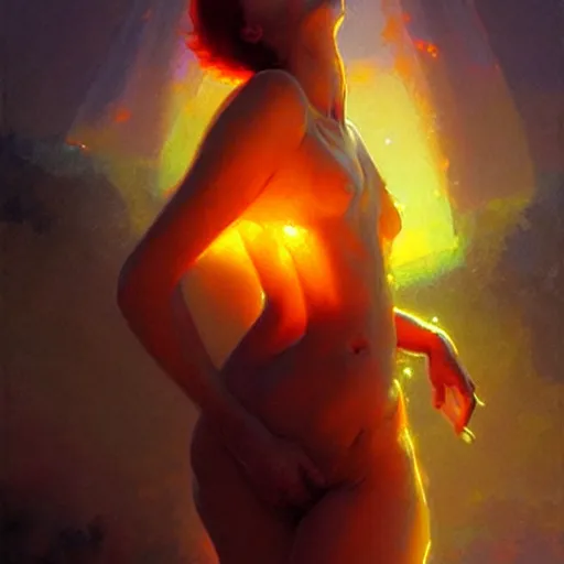 Prompt: glossy liquid honey drops flowing like translucent amber, backlit, sunset, refracted lighting, art by collier, albert aublet, krenz cushart, artem demura