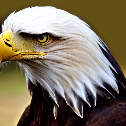 Prompt: portrait photo of an eagle