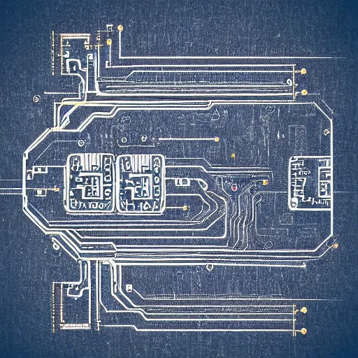 Image similar to logo, liver, blue print, texture of electronic circuit, da vinci