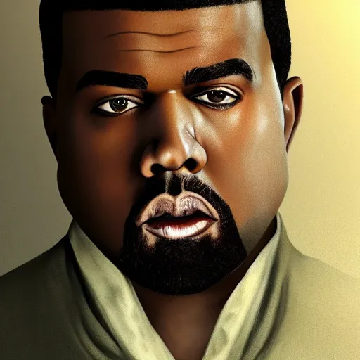 Image similar to hyperrealistic image of ( ( ( kanye west ) ) ) conway twitty, stunning 3 d render, inspired by istvan sandorfi & greg rutkowski, perfect facial symmetry, dim volumetric cinematic lighting, 8 k octane comprehensive render, extremely hyper - detailed, incredibly lifelike attributes & atmosphere, intricate, realistic flesh texture, masterpiece, artstation, stunning,