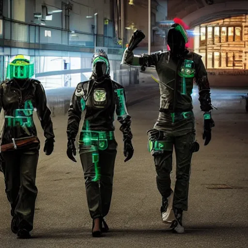 Prompt: Guardia Civil officer cyberpunk style