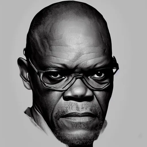 Prompt: Samuel L. Jackson as Morpheus in the Matrix, intricate, highly detailed, digital painting, artstation, concept art, sharp focus, illustration, art by greg rutkowski and alphonse mucha