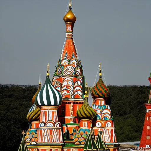 Prompt: kremlin made of sugar