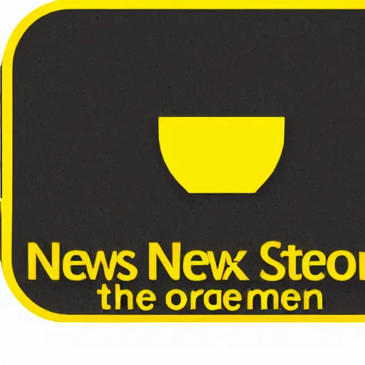 Prompt: news network logo yellow