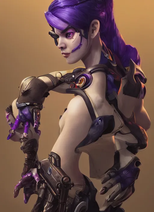 Image similar to widowmaker from overwatch, au naturel, hyper detailed, digital art, trending in artstation, cinematic lighting, studio quality, smooth render, unreal engine 5 rendered, octane rendered, art style by klimt and nixeu and ian sprigger and wlop and krenz cushart