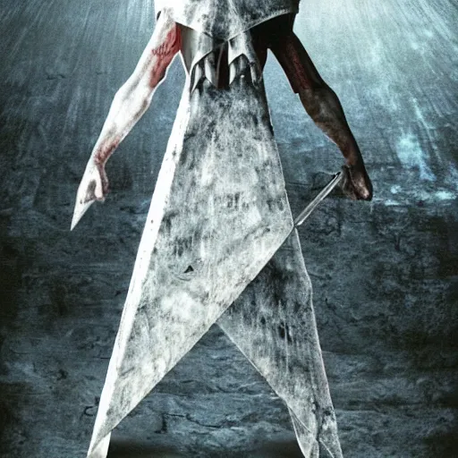 Image similar to White Pyramid head from Silent hill