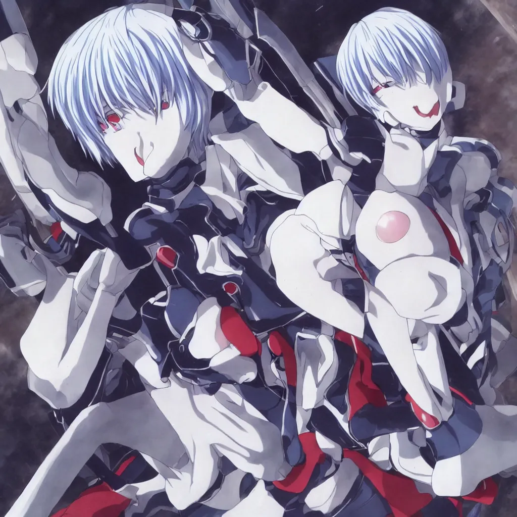 Prompt: a perfect anime image of Rei Ayanami, at Pixiv