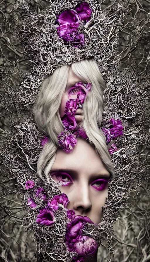 Image similar to rage, by kirsty mitchell