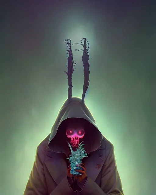 Prompt: highly detailed surreal vfx portrait of a raypunk grim reaper, stephen bliss, unreal engine, greg rutkowski, loish, rhads, beeple, makoto shinkai and lois van baarle, ilya kuvshinov, rossdraws, tom bagshaw, alphonse mucha, global illumination, detailed and intricate environment