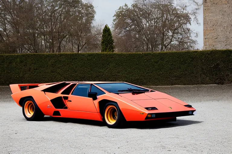 Prompt: lamborghini countach