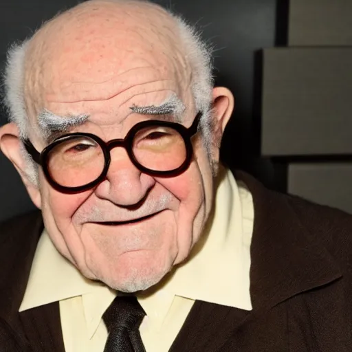 Image similar to ed asner as the batman