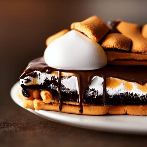 Prompt: a smore, photorealistic, gooey, food photography