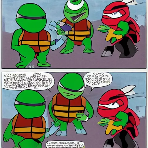 Image similar to sad raphael, ninja turtle