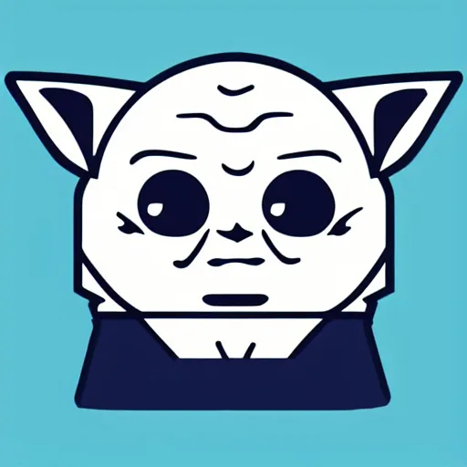 Prompt: kawaii yoda icon, trending on logopond