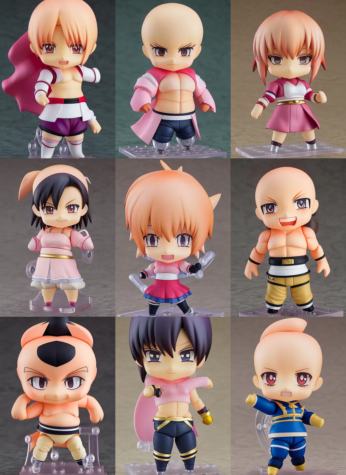 Prompt: an anime nendoroid of majin buu, detailed product photo