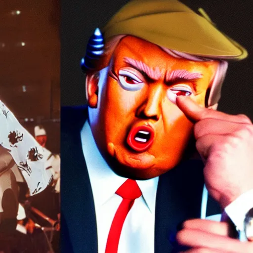 Image similar to donald trump as hunter s thomson from fear in loathing in las vegas