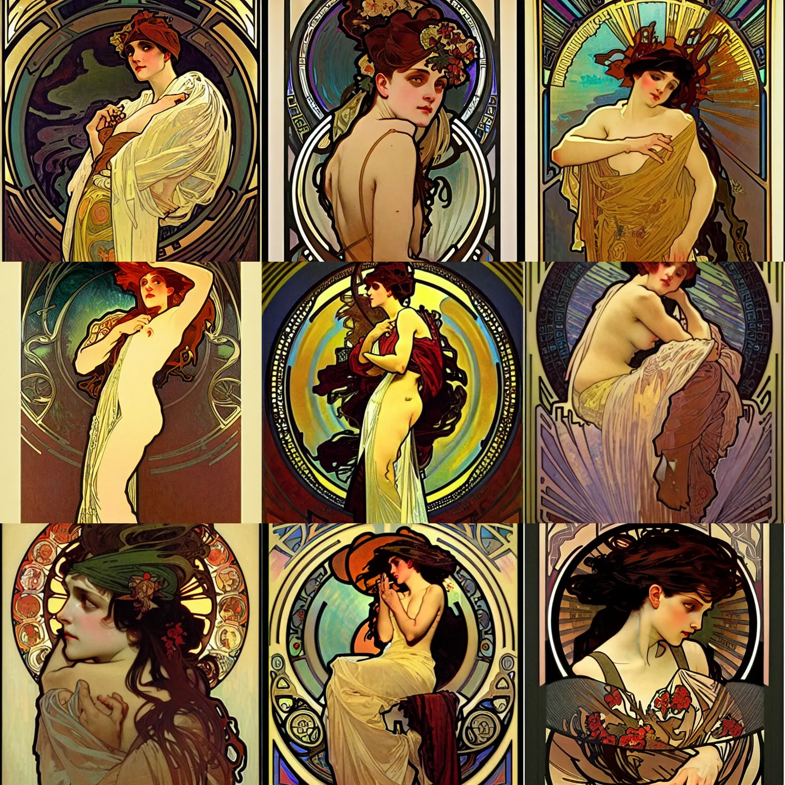 Prompt: dramatic rich cinematic atmosphere, alphonse mucha